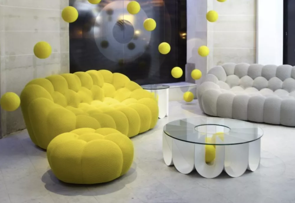 bubble 2 curved 3-4 seat sofa